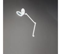 Lampada da tavolo in plastica colore bianco con lente di ingrandimento a LED 12W 3000K 1050Lm dimmerabile Close