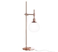 Lampada Da Scrivania Contemporanea Erich Struttura In Metallo Oro Rosa 1 Luce