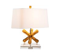 Lampada Da Scrivania Contemporanea Jackson Square Acciaio Oro Anticato Luce E27 [EEK: A++]