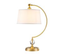 Lampada Da Scrivania Contemporanea Jenkins Metallo Ottone Spazzolato 1 Luce E27