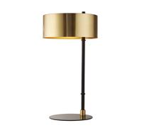Lampada Da Scrivania Contemporanea Knox Acciaio Nero Oro 1 Luce E14