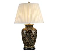 Lampada Da Scrivania Contemporanea Morris Porcellana Oro E Nero 1 Luce E27