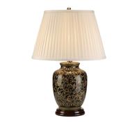 Lampada Da Scrivania Contemporanea Morris Porcellana Oro Nero Small 1 Luce E27 [EEK: A++]