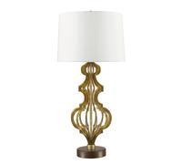 Lampada Da Scrivania Contemporanea Octavia Acciaio Oro Anticato 1 Luce E27