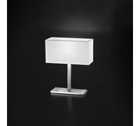 Lampada Da Scrivania Contemporanea Para Hotel Cromo Bianco 1 Luce E14