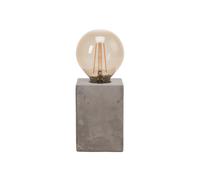 Eglo Lampada da tavolo Prestwick, Lampada da scrivania a uno luce vintage, industriale, retrò, Abat-jour in calcestruzzo color grigio, Lampada con interruttore, attacco E27