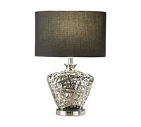 Lampada Da Scrivania Contemporanea Rete Metallo Cromo 1 Luce E27 [EEK: A++]