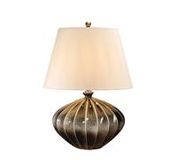 Lampada Da Scrivania Contemporanea Rib Pumpkin Porcellana Nero 1 Luce E27