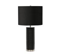 Lampada da Tavolo Leila Nero Porcellana H:65cm Pavimento Soggiorno Camera Letto