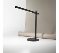Lampada Da Scrivania Contemporanea Ruler Metallo Nero Acrilico Led 7W 3000K [EEK: A++]