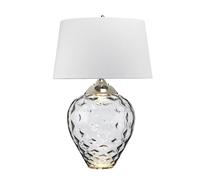 Lampada Da Scrivania Contemporanea Samara Acciaio Nichel Bianco 1 Luce E27