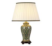 Lampada Da Scrivania Contemporanea Sashi Porcellana Verde Oro 1 Luce E27 [EEK: A++]
