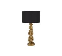 Lampada Da Scrivania Contemporanea Scimmia Policarbonato Oro Nero 1 Luce E27