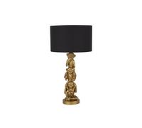 Lampada Da Scrivania Contemporanea Scimmia Policarbonato Oro Nero 1 Luce E27