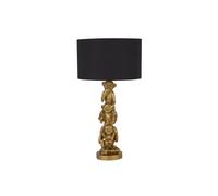 Lampada Da Scrivania Contemporanea Scimmia Policarbonato Oro Nero 1 Luce E27 [EEK: A++]
