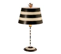 Lampada Da Scrivania Contemporanea South Beach Acciaio Nero E Crema 1 Luce E27