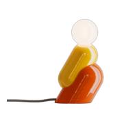 Lampada Da Scrivania Decò Tata Ceramica Giallo E Arancio Volpe 1 Luce E14