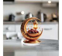 Lampada da scrivania Eid Mubarak Luce notturna Ramadan Moon Light Lampada da