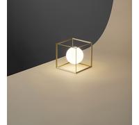 Lampada Da Scrivania In Metallo Industrial Cube Oro 1 Luce [EEK: A++]