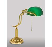 Lampada Da Scrivania In Ottone E Vetro Stile Liberty Premium MINISTERO