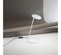 Lampada Da Scrivania In Metallo Moderna Miniarc Bianco Led Diffusore Regolabile