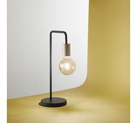 Perenz Lampada da tavolo Vector 6607 N – metallo nero, attacco E27, con interruttore