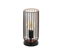 Lampada Da Scrivania Industrial Roccamena 1 Luce Acciaio Nero E Rame