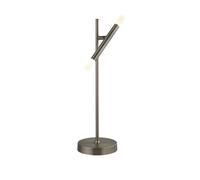 Lampada Da Scrivania Industrial Tubi Acciaio Cromo Policarbonato Led 4,65W 2700K [EEK: A++]