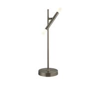 Lampada Da Scrivania Industrial Tubi Acciaio Cromo Policarbonato Led 4,65W 2700K [EEK: A++]