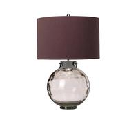 Lampada Da Scrivania Kara Vetro Metallo Nichel Lucido Vetro Verde 1 Luce E27