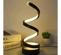 Lampada da scrivania led 13w spirale vortice luce tavolo design moderno nuovo