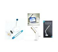 LAMPADA DA SCRIVANIA LED D24 SNODABILE UFFICIO PC NOTEBOOK RICARICABILE