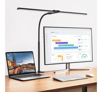 Lampada Da Scrivania LED Dimmerabile, Doppia Testa Con Morsetto, 1200 Lm