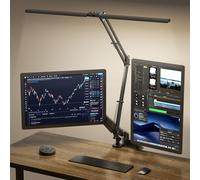 Lampada Da Scrivania LED, Doppia Testa -Telecomando, 2400 LM, 24W, 5 Modi Di Tem