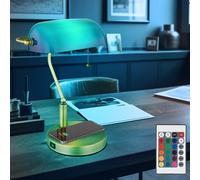 Lampada da Scrivania Luce Tavolo Banchieri Wireless Carica RGB LED Dimmerabile [EEK: F]