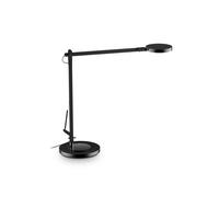 Lampada Da Scrivania Moderna Futura Alluminio-Plastiche Nero Led 12,5W 4000K