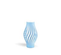 Lampada Da Scrivania Moderna Helios Polilux ® Blu Pastello 1 Luce E27 H61Cm