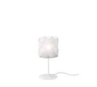 Lampada Da Scrivania Moderna Prisma Polilux ® Bianco E Metallo 1 Luce E27