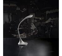 Lampada Da Scrivania Moderna Puddy Acrilico Grigio Led 4,5W 3000K [EEK: A++]