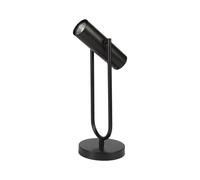 Lampada Da Scrivania Moderna Telescopio Acciaio Nero 1 Luce Gu10