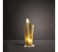 Lampada Da Scrivania Moderna Vela Polilux ® New Gold E Metallo 1 Luce E27