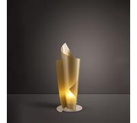 Lampada Da Scrivania Moderna Vela Polilux ® New Gold E Metallo 1 Luce E27