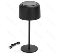 Lampada da tavolo Led touch Minimalist Nera 3W portatile ricaricabile energia solare Aigostar