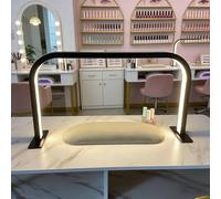 Lampada da scrivania per onicotecniche da 23,62 pollici, lampada da tavolo per manicure, temperatura colore 3000K-6000K, luminosità regolabile in continuo, luce LED per manicure(Black)