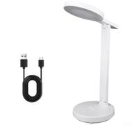 Lampada da scrivania pieghevole a LED ricaricabile con ricarica USB Batteria integrata 8 ore di autonomia Tre modalità di illuminazione per casa ufficio studio (A)