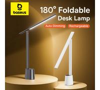 Lampada da scrivania pieghevole Baseus Lampada da tavolo a LED ricaricabile con protezione per gli occhi USB Dimmer automatico intelligente per la lettura dello studio Luce notturna sul comodino