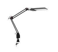 lampada da scrivania tavolo led con braccio e morsetto studio 4,8 watt nero [EEK: E]