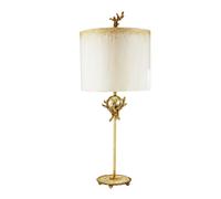 Lampada Da Scrivania Trellis Acciaio Stucco Patinato Foglia Argento 1 Luce E27