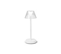 Ideal Lux LOLITA Lampada da tavolo LED integrata dimmerabile bianca, interruttore integrato, 3000K, IP54