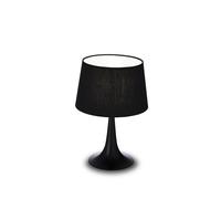 Lampada Da Scrivania-Ufficio Moderna London Metallo Nero 1 Luce E27 Small